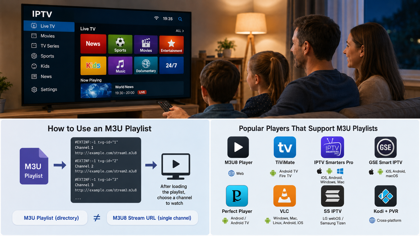 مقارنة مشغلات IPTV